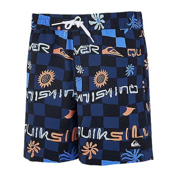 BLURRED CHECK VL 14 YOUTH Short de bain garçon QUIKSILVER