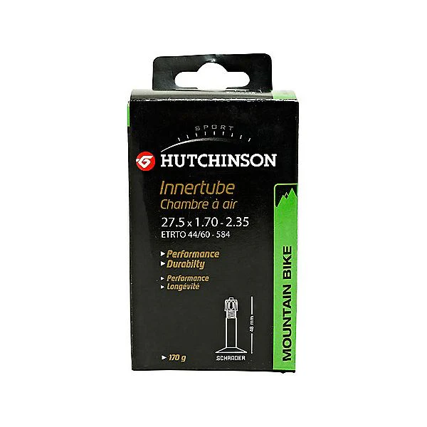 CAA 27,5X 1.70 A 2.35 STD SCHRD 48 Chambre à air valve Schrader HUTCHINSON