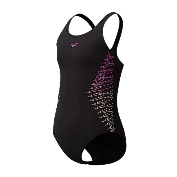 ECO PLACEM MUSCLEB BLA/ORA Maillot de bain 1 pièce fille SPEEDO