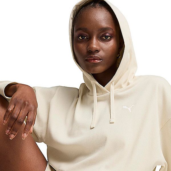 ESS ELEVATED COMFORT RIB HOODIE Sweatshirt à capuche femme PUMA - Image 13