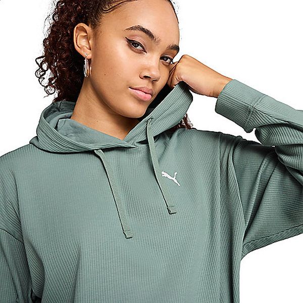 ESS ELEVATED COMFORT RIB HOODIE Sweatshirt à capuche femme PUMA - Image 3