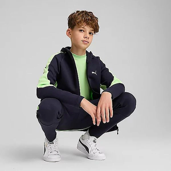 EVOSTRIPE FULL-ZIP HOODIE DK B Veste à capuche garçon PUMA - Image 3