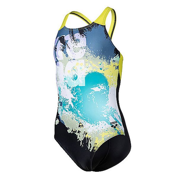 GIRL'S ARENA WAVES BREAKING SWIMSUI Maillot de bain 1 pièce fille ARENA