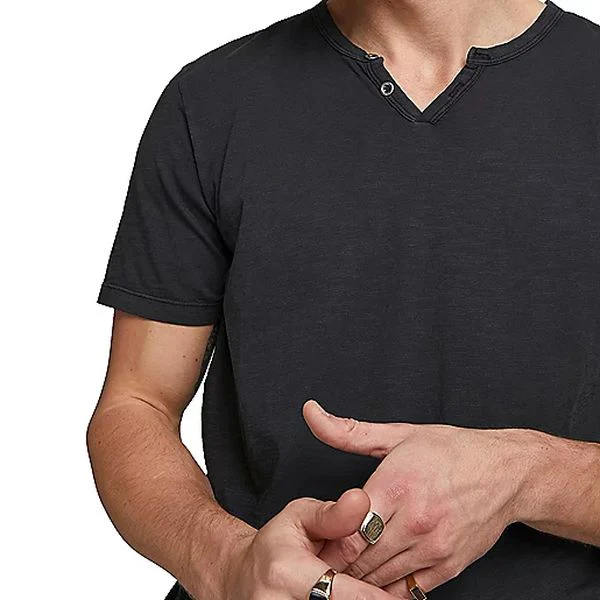 JJESPLIT NECK TEE SS NOOS Tee-shirt à manches courtes homme JACK & JONES - Image 3