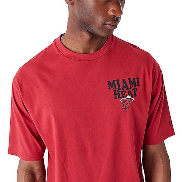 NBA SCRIPT OS TEE MIAHEA PNRWHI Tee-shirt de basketball homme NEW ERA - Image 2