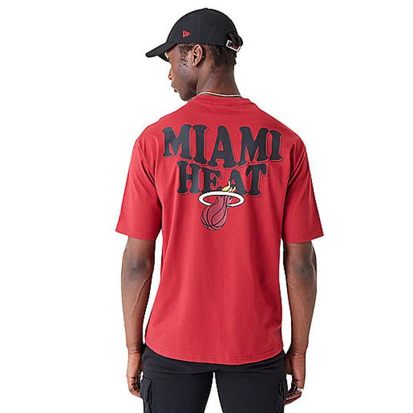 NBA SCRIPT OS TEE MIAHEA PNRWHI Tee-shirt de basketball homme NEW ERA - Image 4