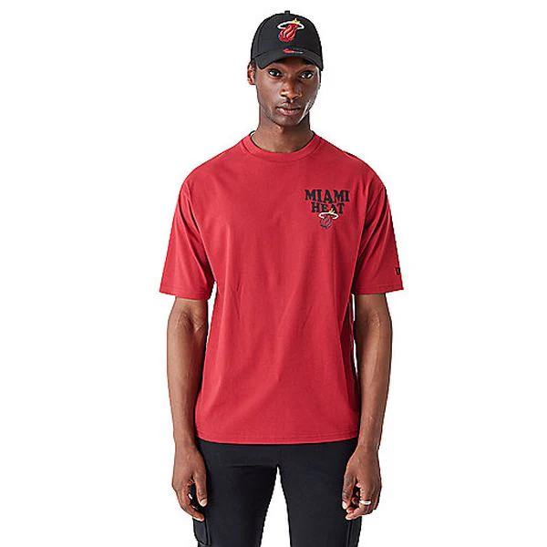 NBA SCRIPT OS TEE MIAHEA PNRWHI Tee-shirt de basketball homme NEW ERA - Image 5