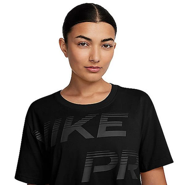 NIKE PRO WOMEN'S DRI-FIT GRAPHIC SH Tee-shirt de training à manches courtes femme NIKE