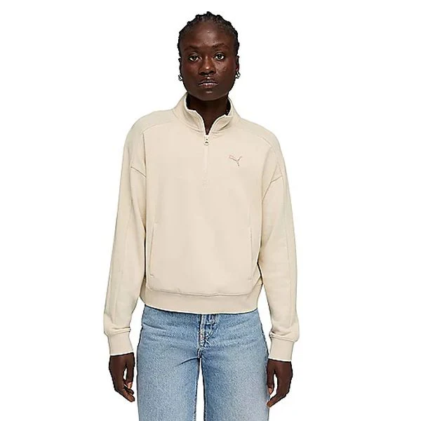 PUMA CLASS RELAXED HALF-ZIP CREW Sweatshirt femme PUMA