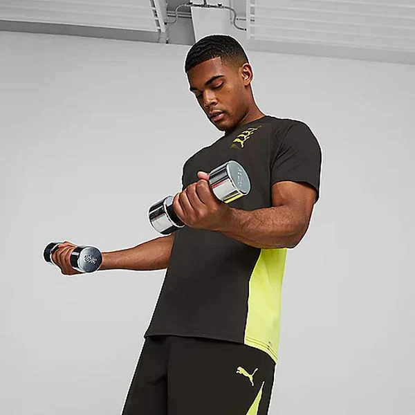 PUMA FIT TRIBLEND TEE Tee-shirt de training à manches courtes homme PUMA