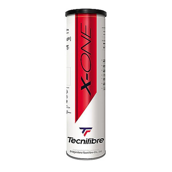 TECNIFIBRE X-ONE (TUBE DE 4 BALLES) Balles de tennis TECNIFIBRE